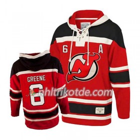 New Jersey Devils Andy Greene 6 Rot Sawyer Hooded Sweatshirt - Herren